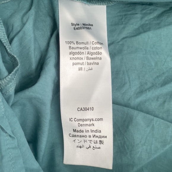 PART TWO Teal Tie Back Cotton Dress - Picture 15 of 15
